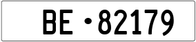 Trailer License Plate